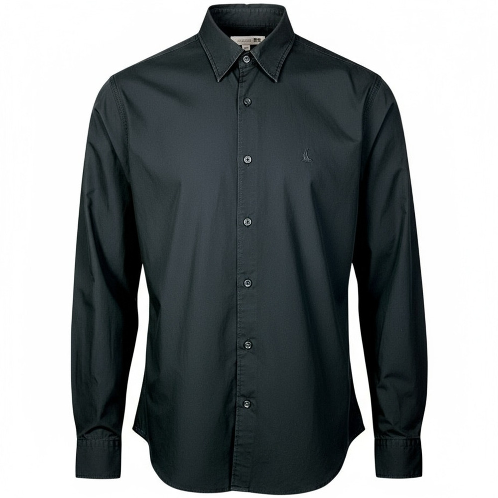 JW Anderson x Uniqlo Men's Small Navy Blue Button Up Shirt Work Office Preppy